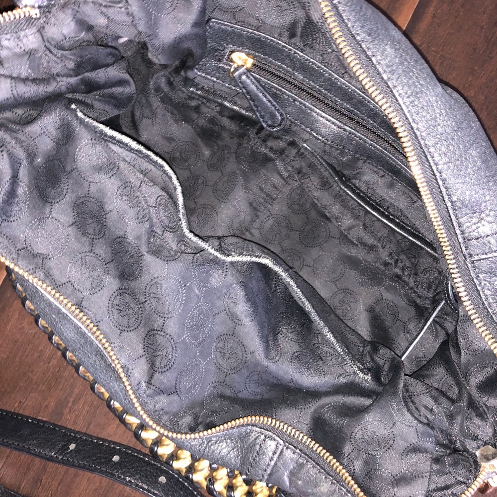 Michael Kors Black Tristan Medium Satchel - Picture 6 of 8